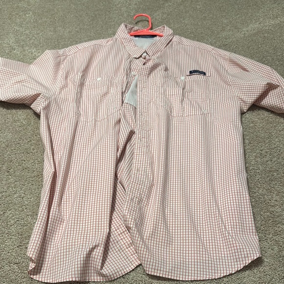 Columbia Red Casual Button Down Shirt - Picture 1 of 2